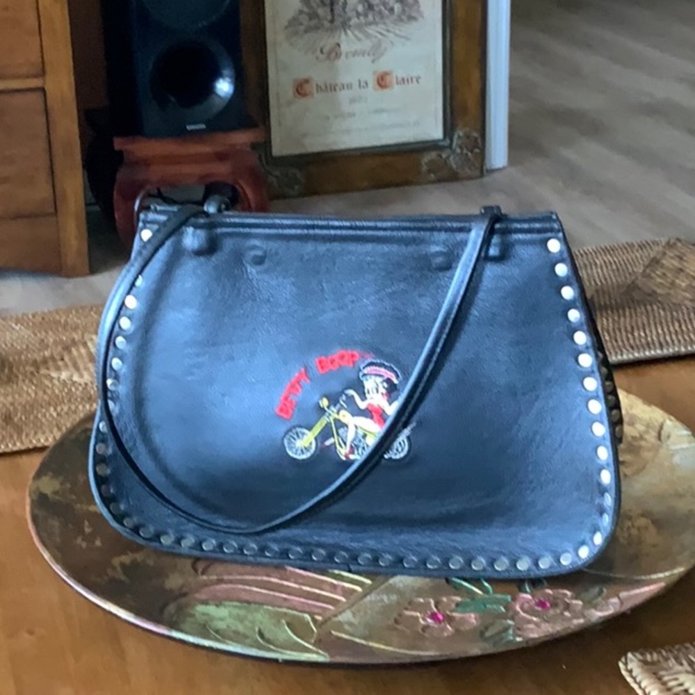 Genuine leather Betty Boop  handbag